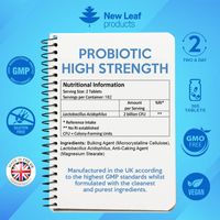 New Leaf High Strength CFU Probiotic 6 Month Supply